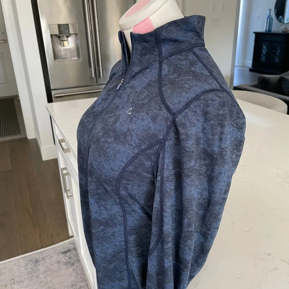 Paradox Dri-Release Repreve LS 1/2 Zip Fitted Poly Wool Top Blue Grey Sz M NWOT - Picture 2 of 10